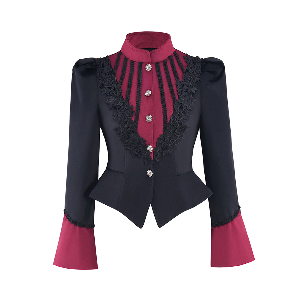 Womens Blazer - เสื้อแจ็คเก็ตสตรีสไตล์วิคตอเรียน สตีมพังก์ เรอเนซองส์ ยุคกลาง วินเทจ กอธิค