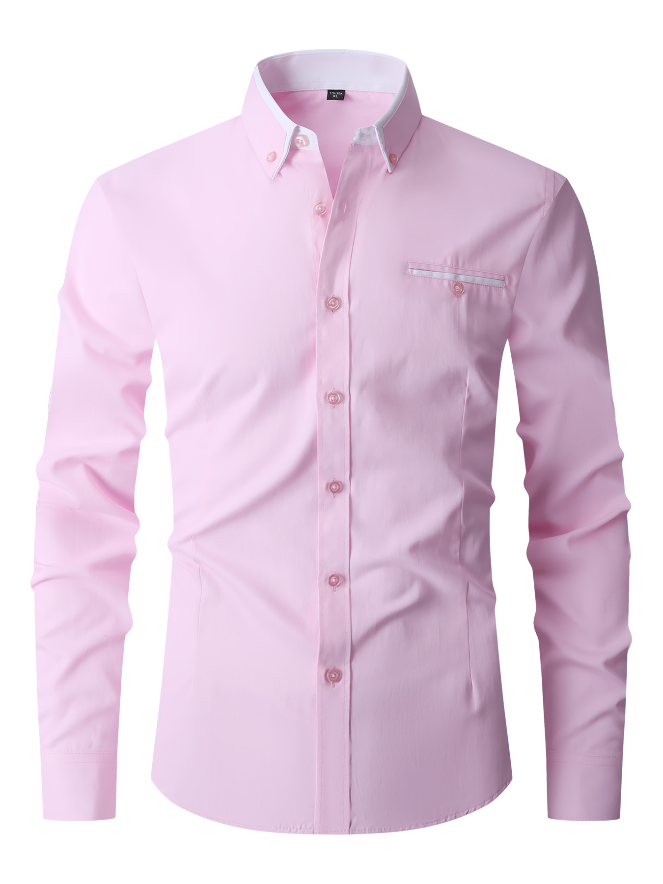 เสื้อเชิ้ตผู้ชายแขนยาวสีพื้น ผ - Formal Dress บทวิจารณ์และราคา