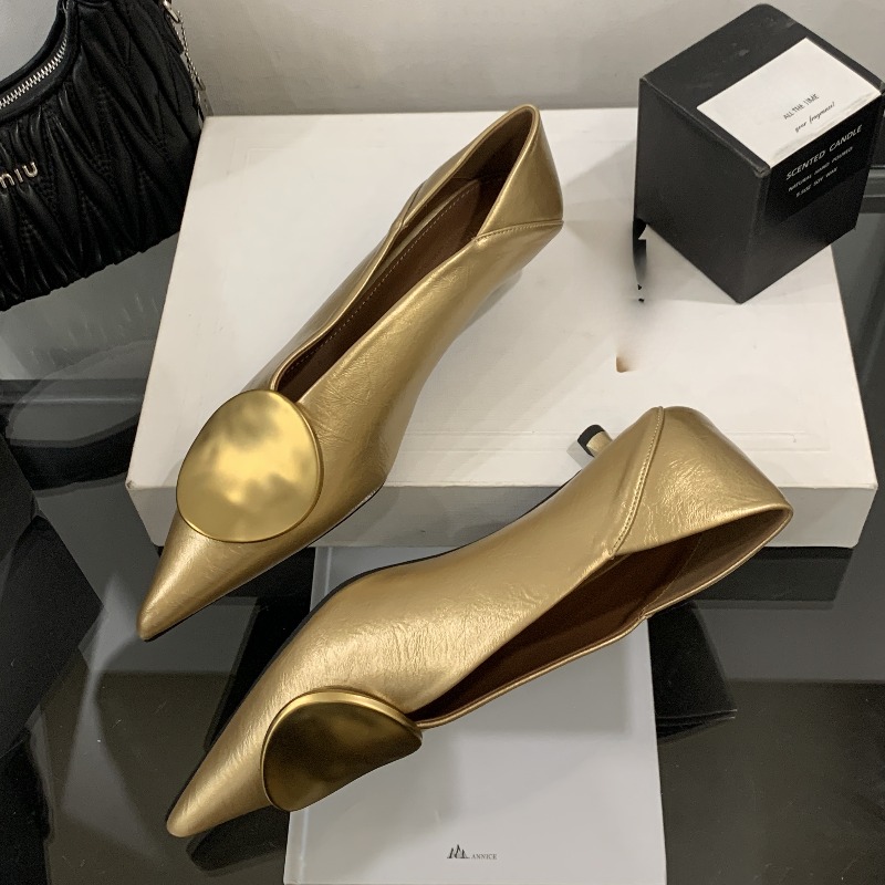รองเท้าส้นแบนแบบสวมหัวแหลมสำหร - Womens Heels บทวิจารณ์และราคา