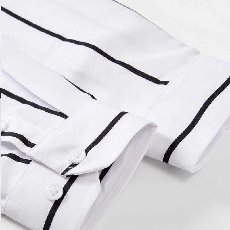 เสื้อเชิ้ตลายทางแขนยาวทรงเข้าร - Formal Dress บทวิจารณ์และราคา