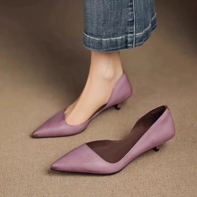 รองเท้าส้นเข็มหัวแหลมแฟชั่นสำห - Womens Heels บทวิจารณ์และราคา
