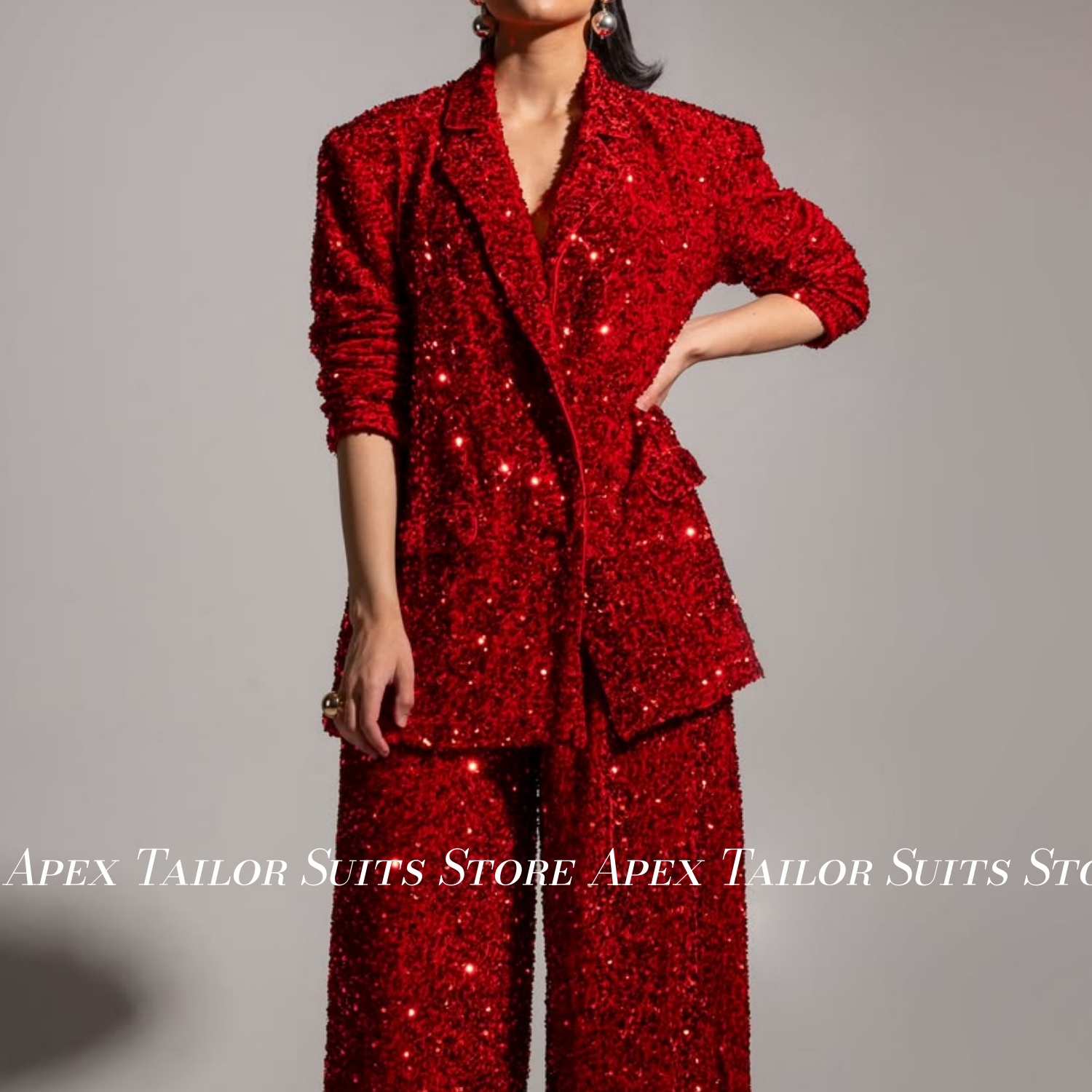 ชุดสูทผู้หญิงประดับเลื่อมแวววา - Womens Blazer บทวิจารณ์และราคา