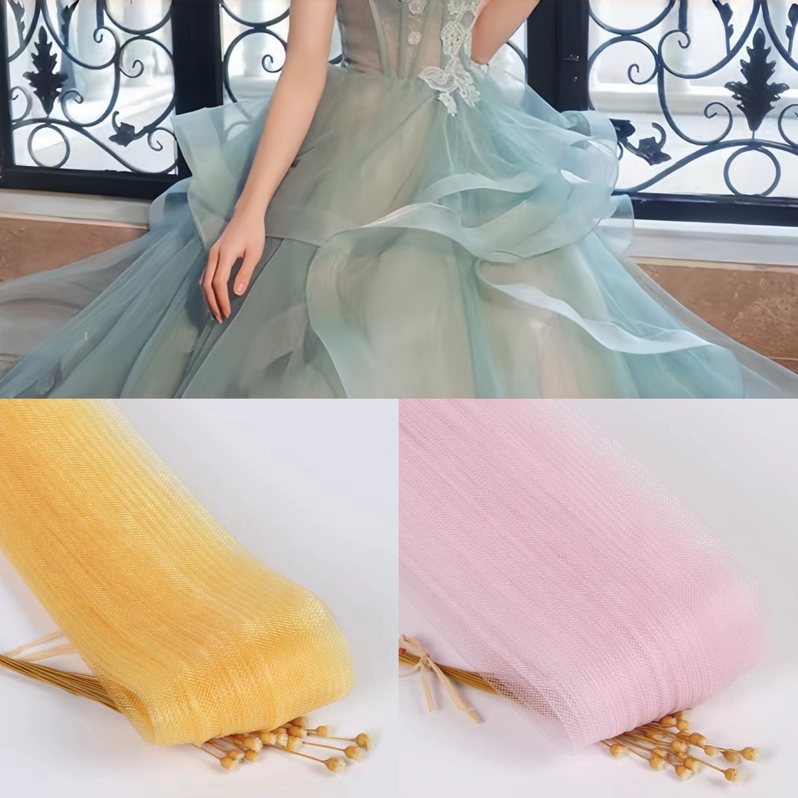 ผ้าตาข่ายยืดสำหรับเย็บชุดแต่งง - Formal Dress บทวิจารณ์และราคา